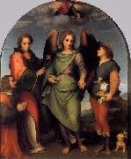 Andrea del Sarto Tobias and the Angel with St Leonard and Donor France oil painting artist